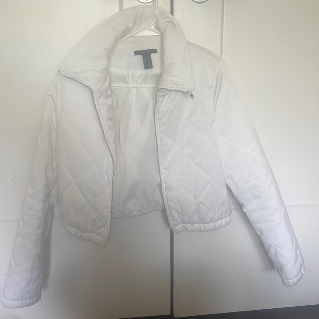 White Wait Length Jacket